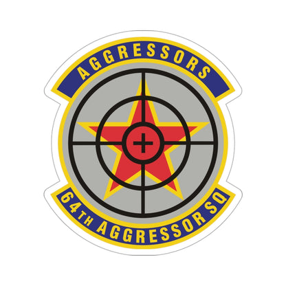 64th Aggressor Squadron (U.S. Air Force) STICKER Vinyl Die-Cut Decal-3 Inch-The Sticker Space