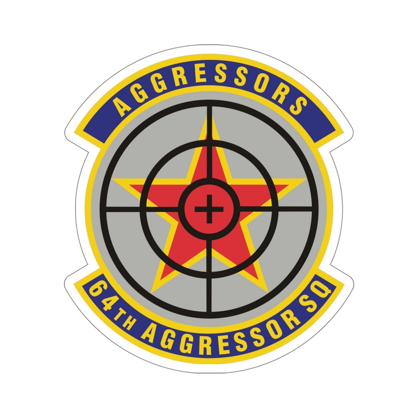 64th Aggressor Squadron (U.S. Air Force) STICKER Vinyl Die-Cut Decal-5 Inch-The Sticker Space