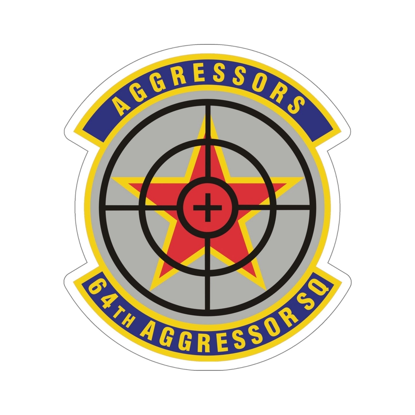 64th Aggressor Squadron (U.S. Air Force) STICKER Vinyl Die-Cut Decal-6 Inch-The Sticker Space