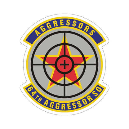 64th Aggressor Squadron (U.S. Air Force) STICKER Vinyl Die-Cut Decal-6 Inch-The Sticker Space