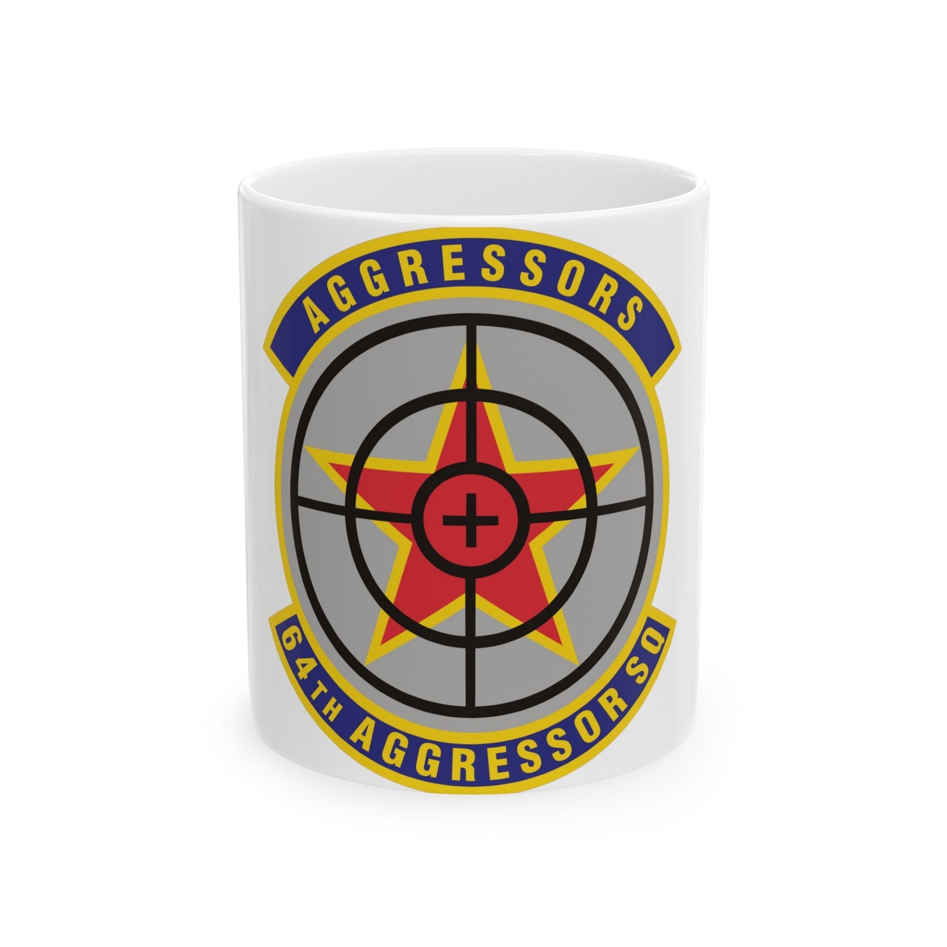 64th Aggressor Squadron (U.S. Air Force) White Coffee Mug-11oz-The Sticker Space