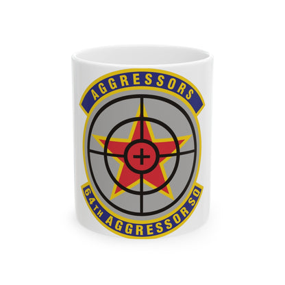 64th Aggressor Squadron (U.S. Air Force) White Coffee Mug-11oz-The Sticker Space