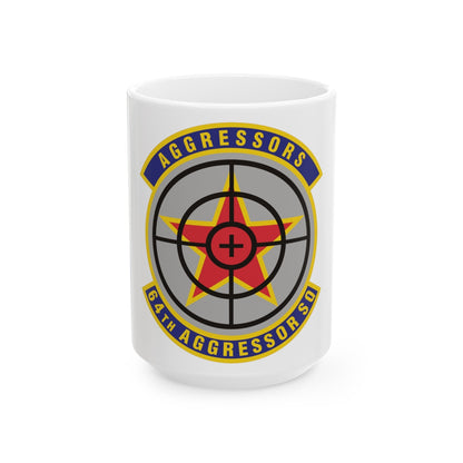 64th Aggressor Squadron (U.S. Air Force) White Coffee Mug-15oz-The Sticker Space