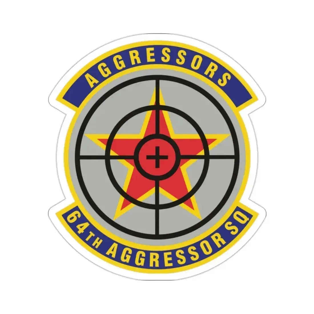 64th Aggressor Squadron (U.S. Air Force) STICKER Vinyl Die-Cut Decal 2 Inch - The Sticker Space