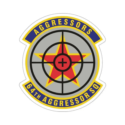 64th Aggressor Squadron (U.S. Air Force) STICKER Vinyl Die-Cut Decal - The Sticker Space