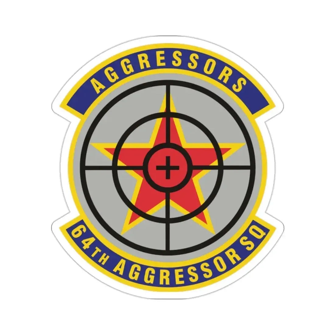 64th Aggressor Squadron (U.S. Air Force) STICKER Vinyl Die-Cut Decal - The Sticker Space