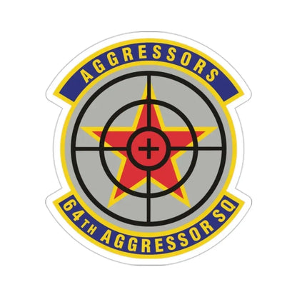 64th Aggressor Squadron (U.S. Air Force) STICKER Vinyl Die-Cut Decal - The Sticker Space
