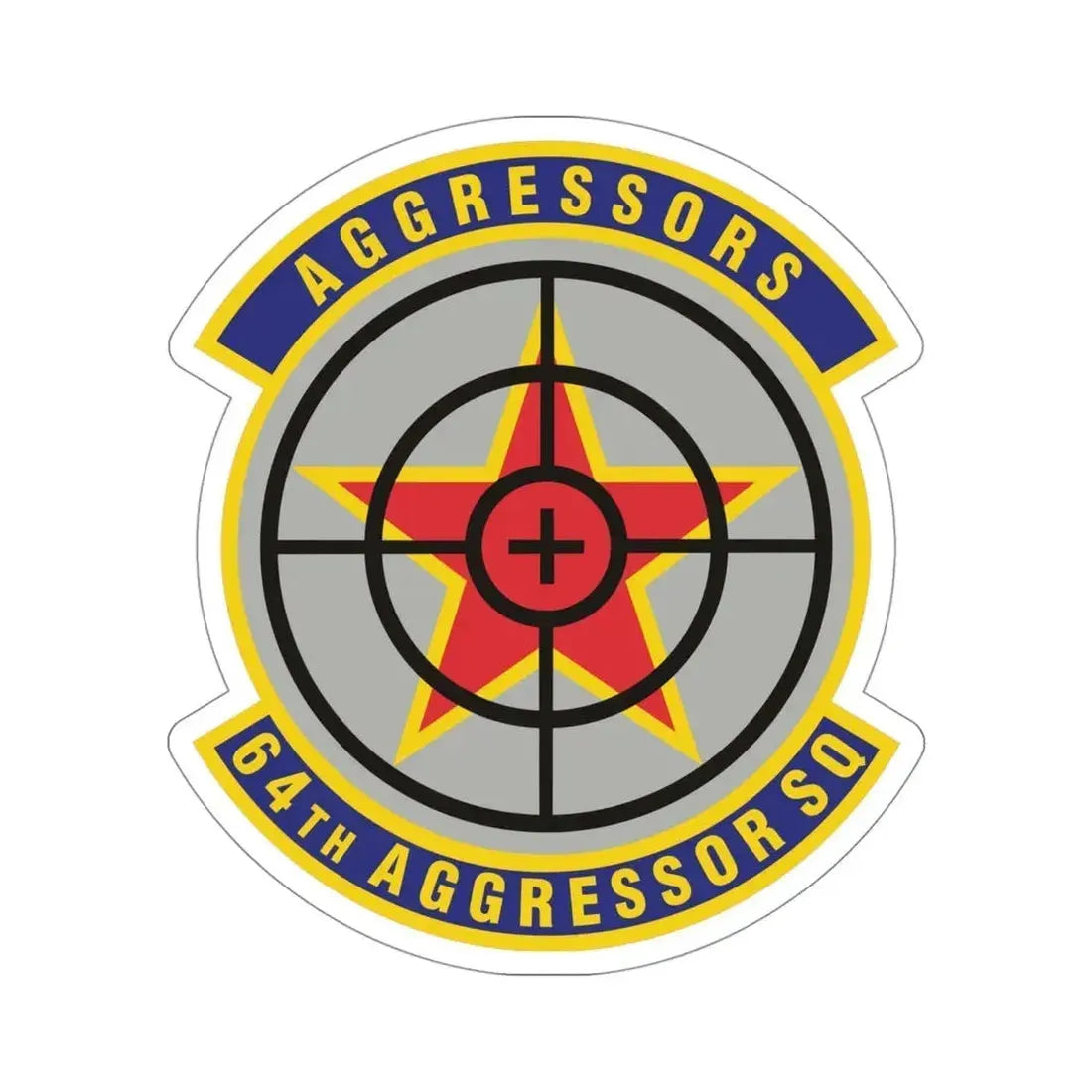 64th Aggressor Squadron (U.S. Air Force) STICKER Vinyl Die-Cut Decal - The Sticker Space