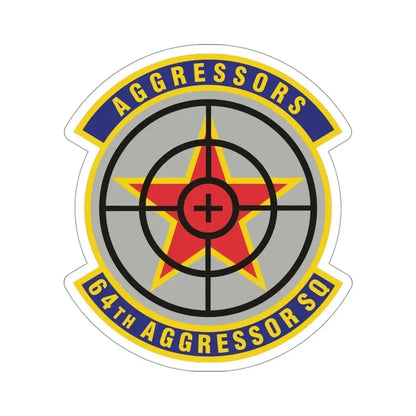 64th Aggressor Squadron (U.S. Air Force) STICKER Vinyl Die-Cut Decal - The Sticker Space