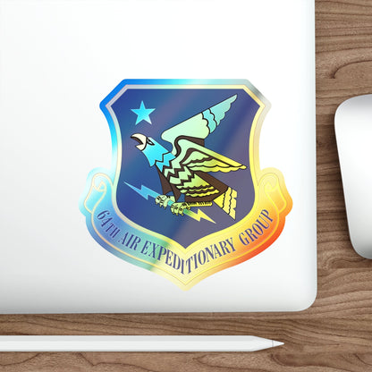 64th Air Expeditionary Group (U.S. Air Force) Holographic STICKER Die-Cut Vinyl Decal-The Sticker Space