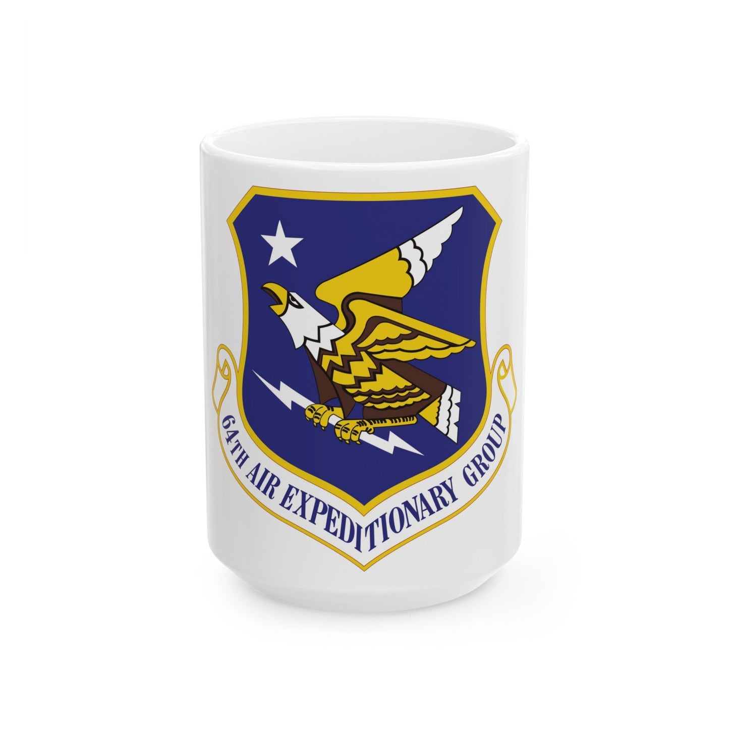 64th Air Expeditionary Group (U.S. Air Force) White Coffee Mug-15oz-The Sticker Space