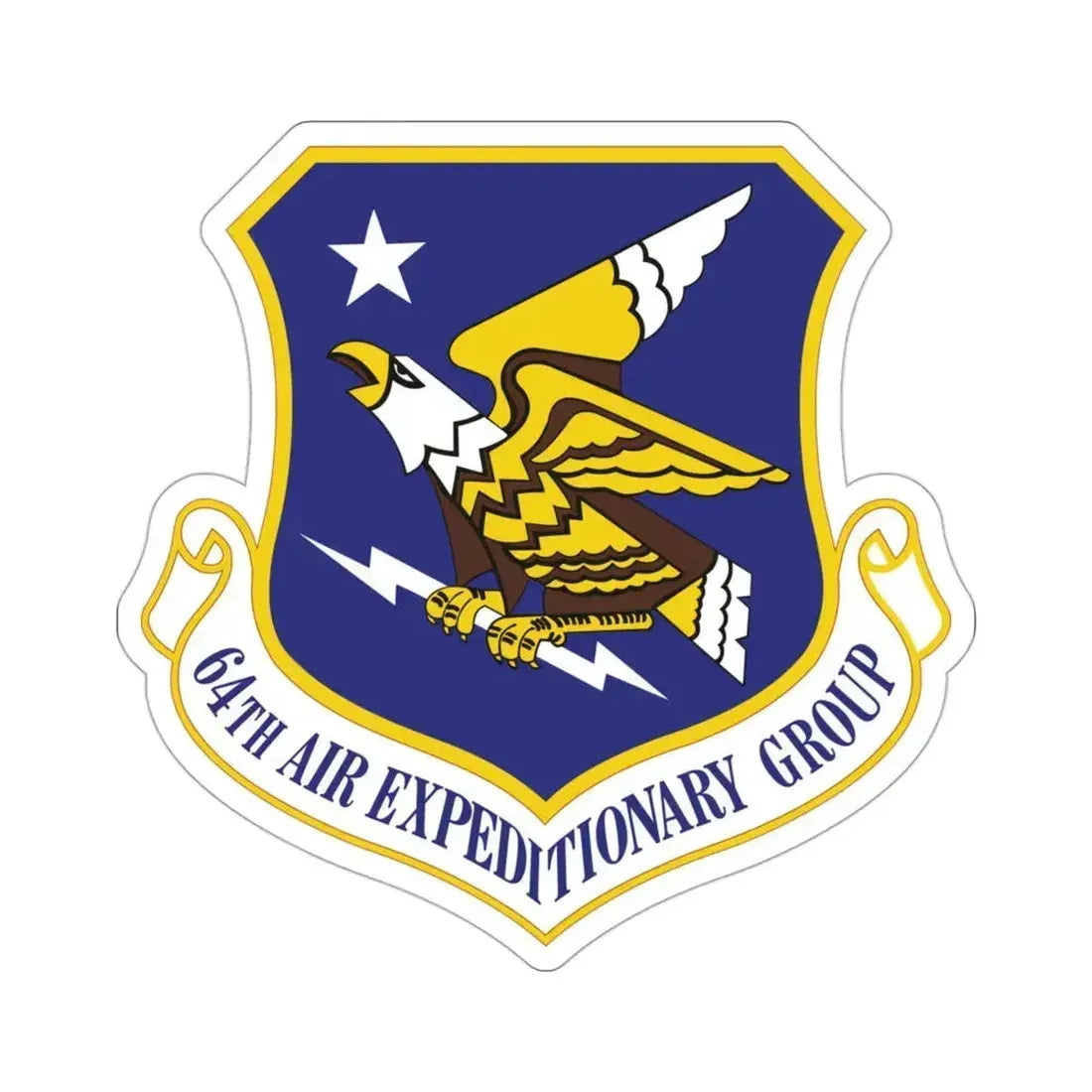 64th Air Expeditionary Group (U.S. Air Force) STICKER Vinyl Die-Cut Decal 3 Inch - The Sticker Space