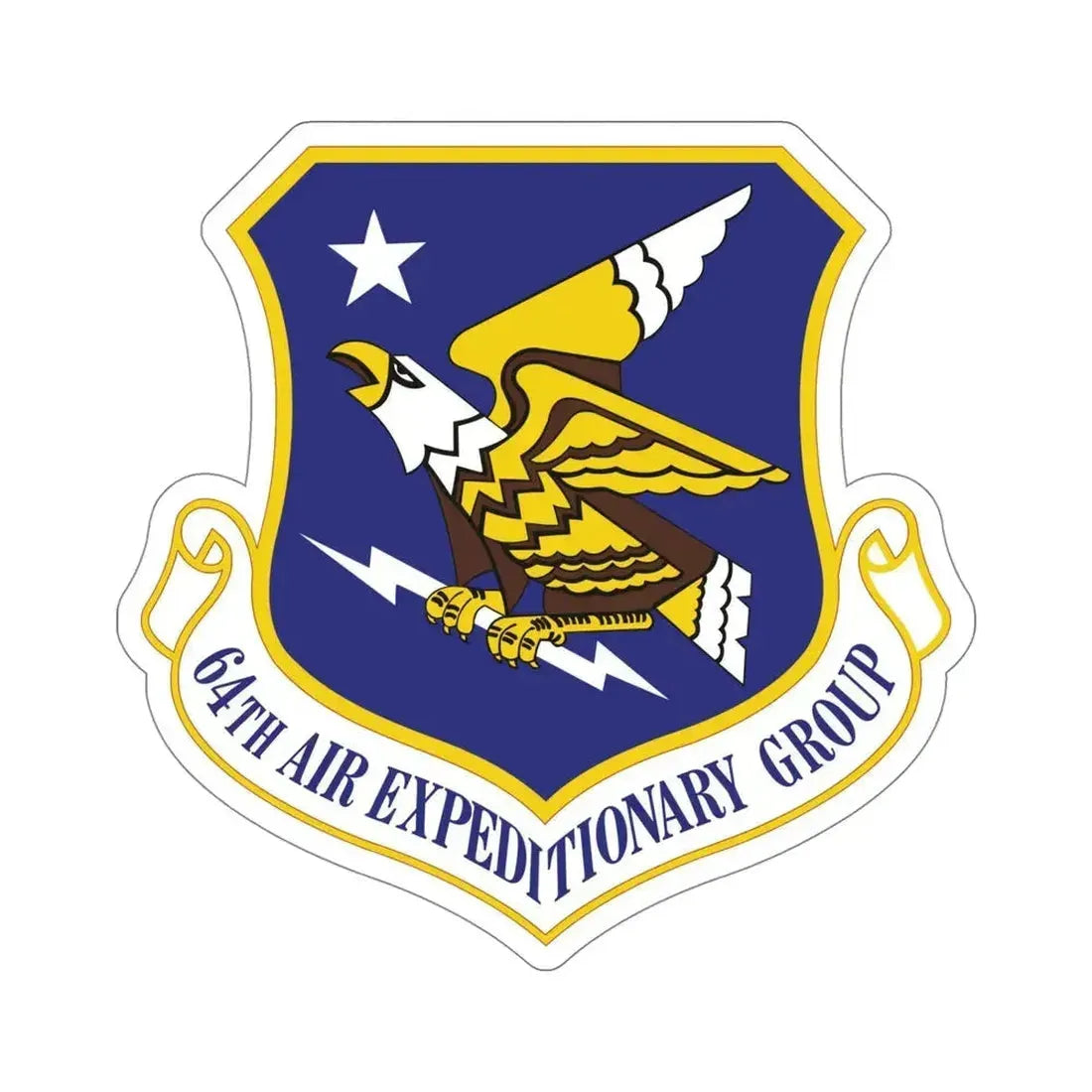 64th Air Expeditionary Group (U.S. Air Force) STICKER Vinyl Die-Cut Decal 5 Inch - The Sticker Space
