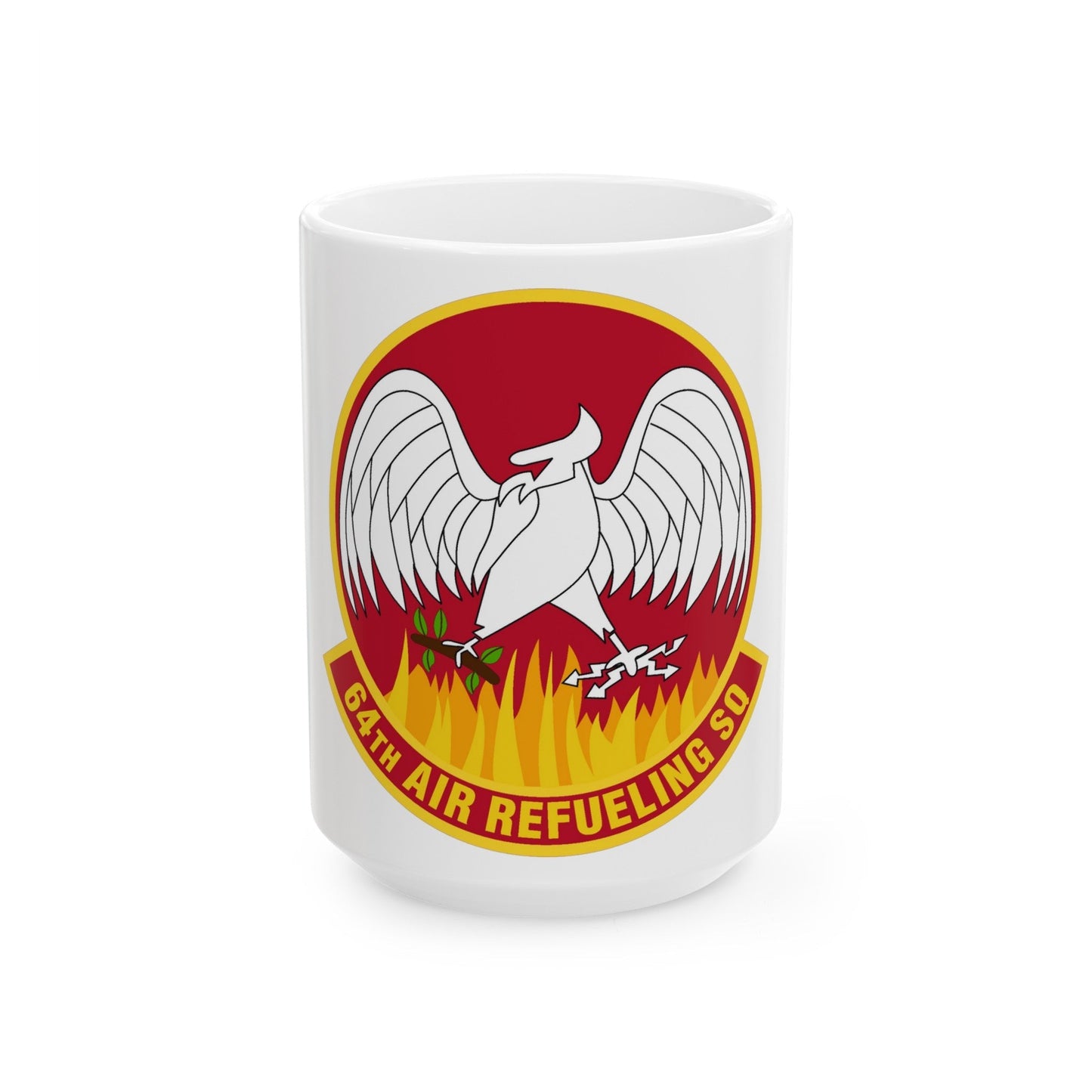 64th Air Refueling Squadron (U.S. Air Force) White Coffee Mug-15oz-The Sticker Space