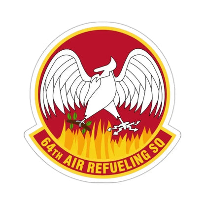 64th Air Refueling Squadron (U.S. Air Force) STICKER Vinyl Kiss-Cut Decal 2 Inch White - The Sticker Space