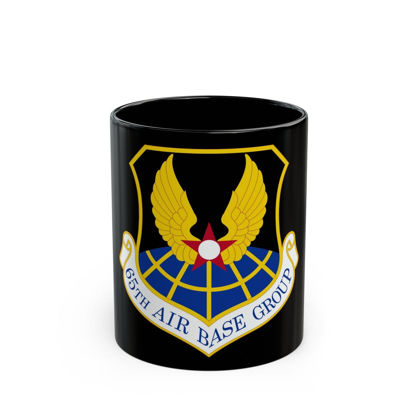 65 Air Base Group USAFE (U.S. Air Force) Black Coffee Mug-11oz-The Sticker Space