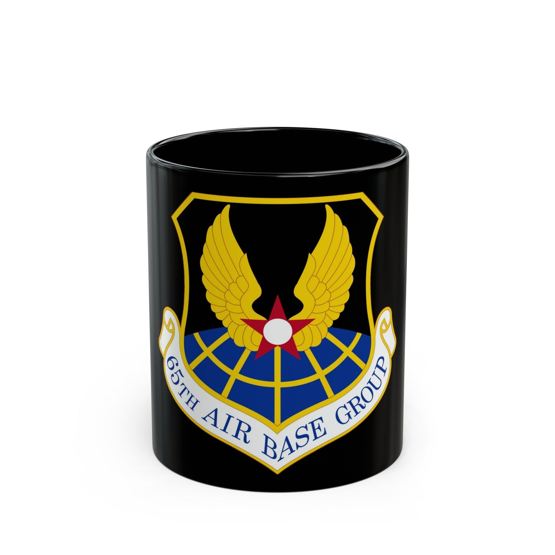 65 Air Base Group USAFE (U.S. Air Force) Black Coffee Mug-11oz-The Sticker Space