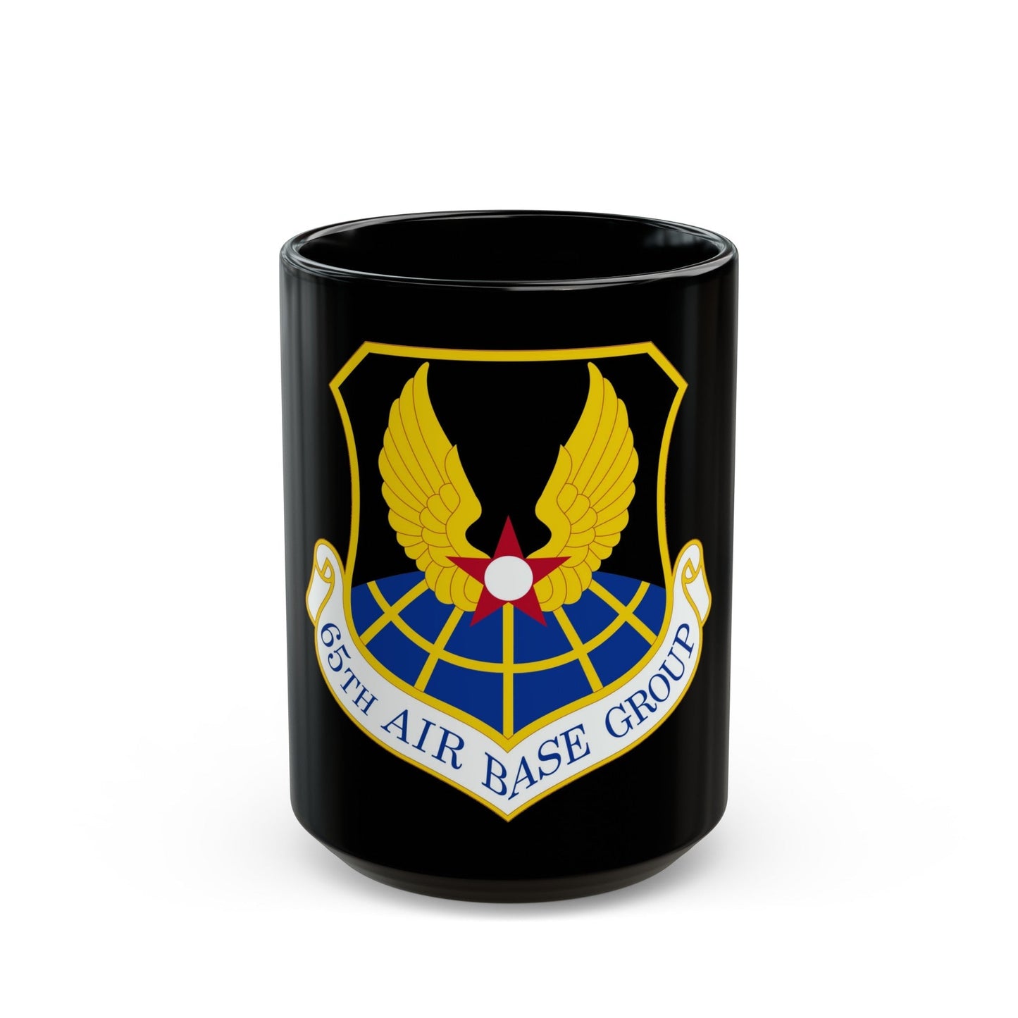 65 Air Base Group USAFE (U.S. Air Force) Black Coffee Mug-15oz-The Sticker Space