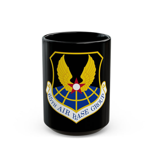 65 Air Base Group USAFE (U.S. Air Force) Black Coffee Mug-15oz-The Sticker Space