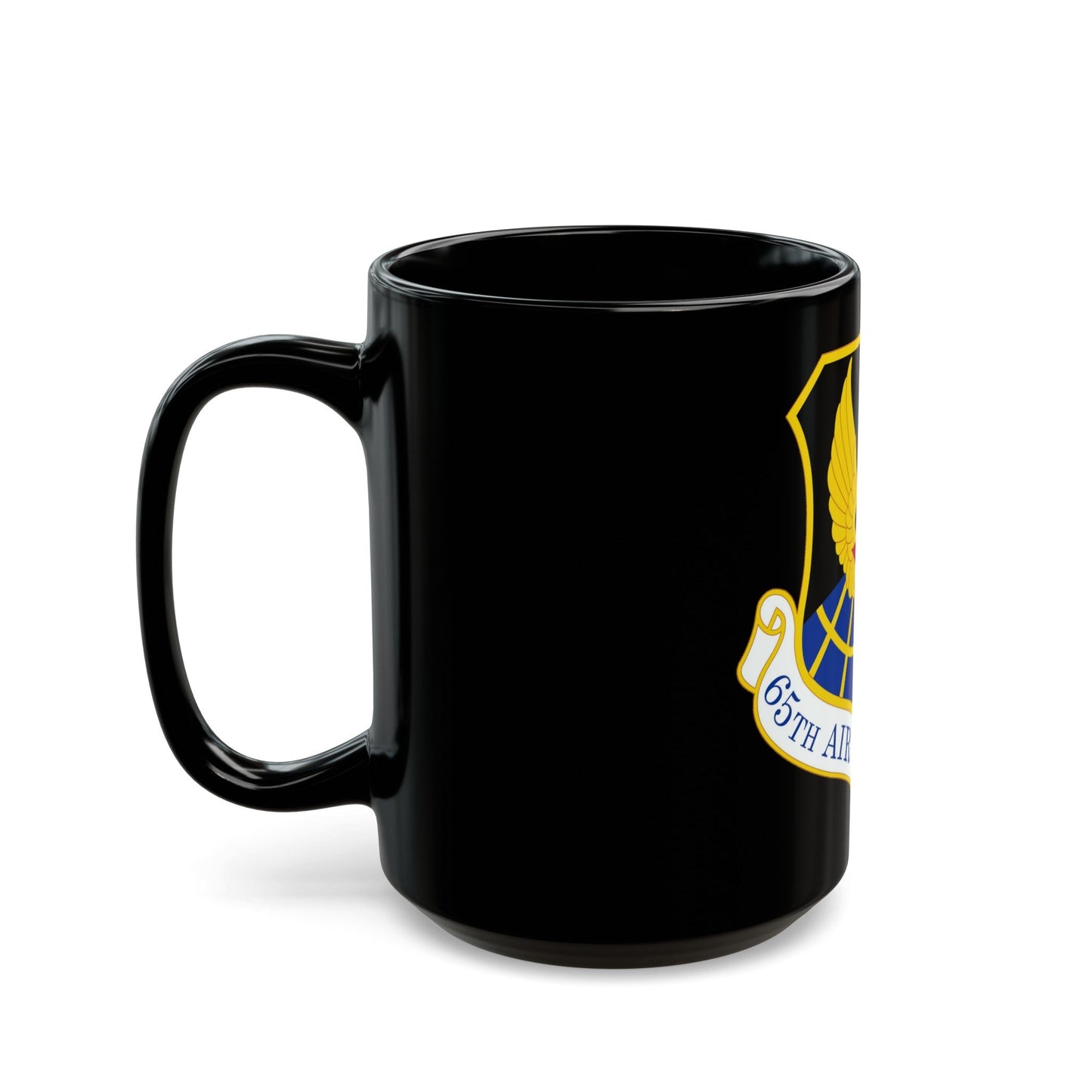 65 Air Base Group USAFE (U.S. Air Force) Black Coffee Mug-The Sticker Space