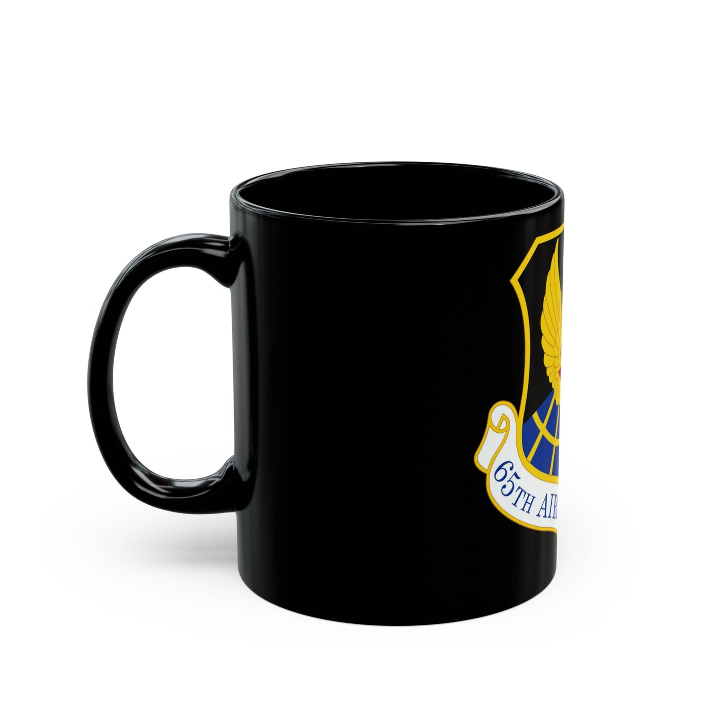 65 Air Base Group USAFE (U.S. Air Force) Black Coffee Mug-The Sticker Space