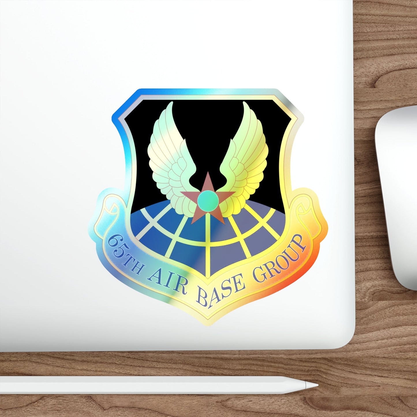 65 Air Base Group USAFE (U.S. Air Force) Holographic STICKER Die-Cut Vinyl Decal-The Sticker Space