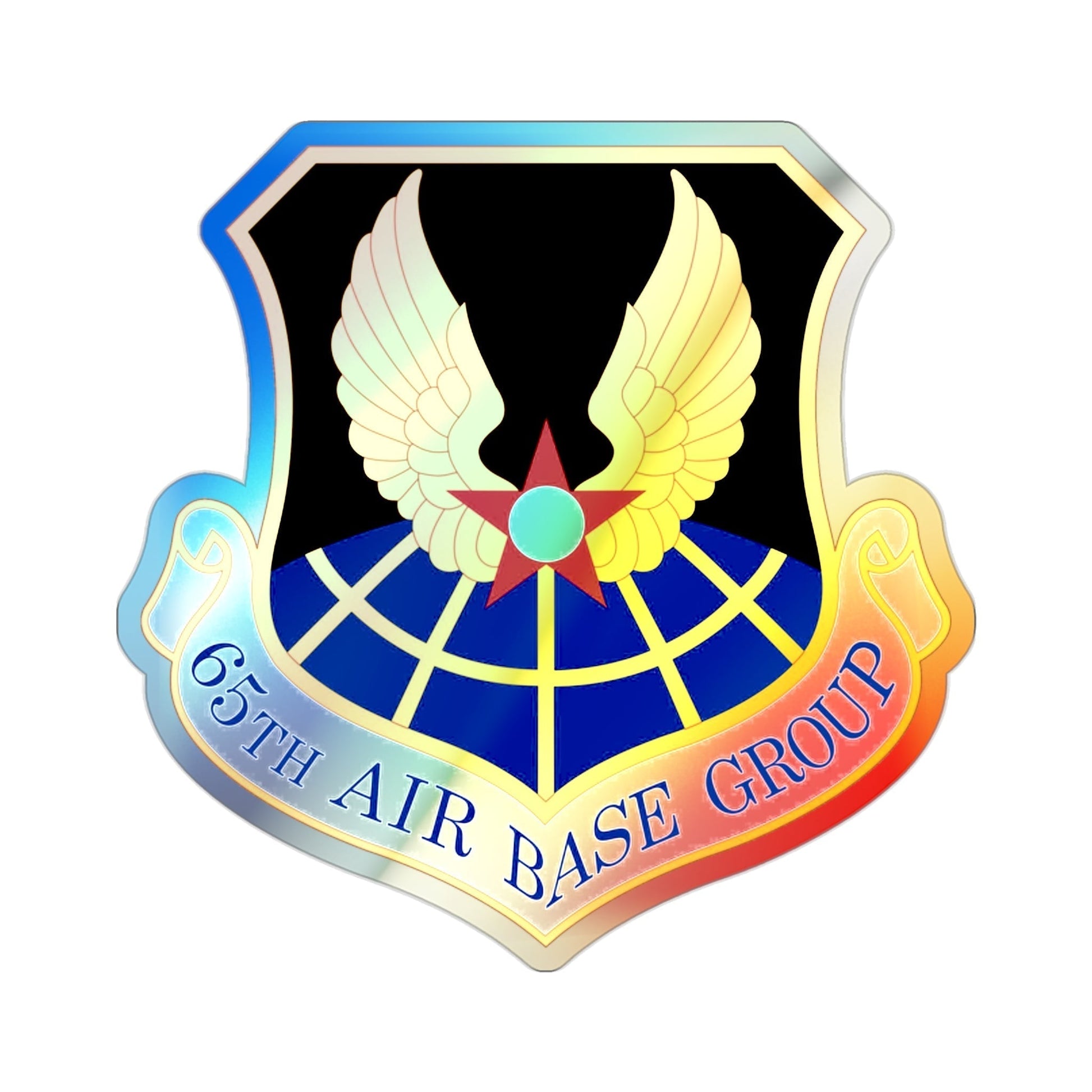 65 Air Base Group USAFE (U.S. Air Force) Holographic STICKER Die-Cut Vinyl Decal-2 Inch-The Sticker Space