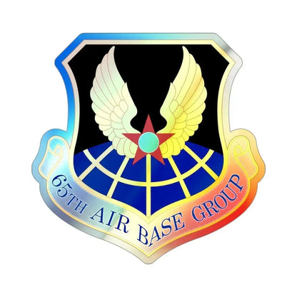 65 Air Base Group USAFE (U.S. Air Force) Holographic STICKER Die-Cut Vinyl Decal 3 Inch Holographic - The Sticker Space