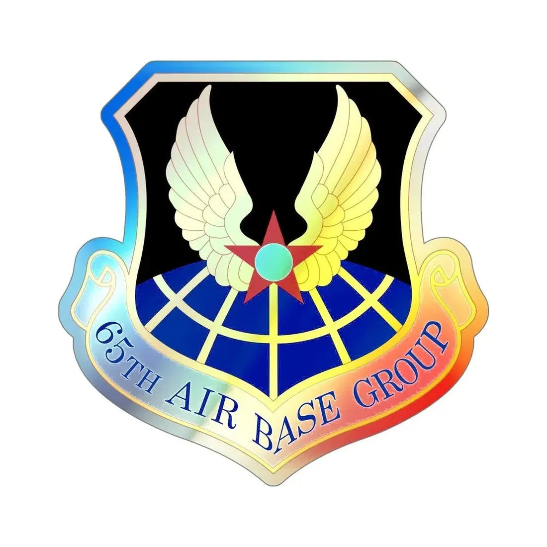 65 Air Base Group USAFE (U.S. Air Force) Holographic STICKER Die-Cut Vinyl Decal - The Sticker Space