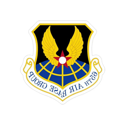 65 Air Base Group USAFE (U.S. Air Force) REVERSE PRINT Transparent Die-Cut STICKER - The Sticker Space