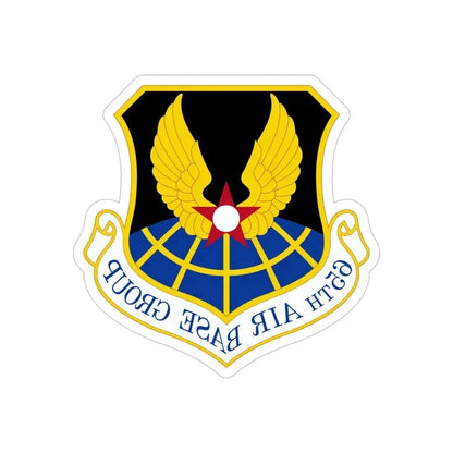 65 Air Base Group USAFE (U.S. Air Force) REVERSE PRINT Transparent Die-Cut STICKER - The Sticker Space