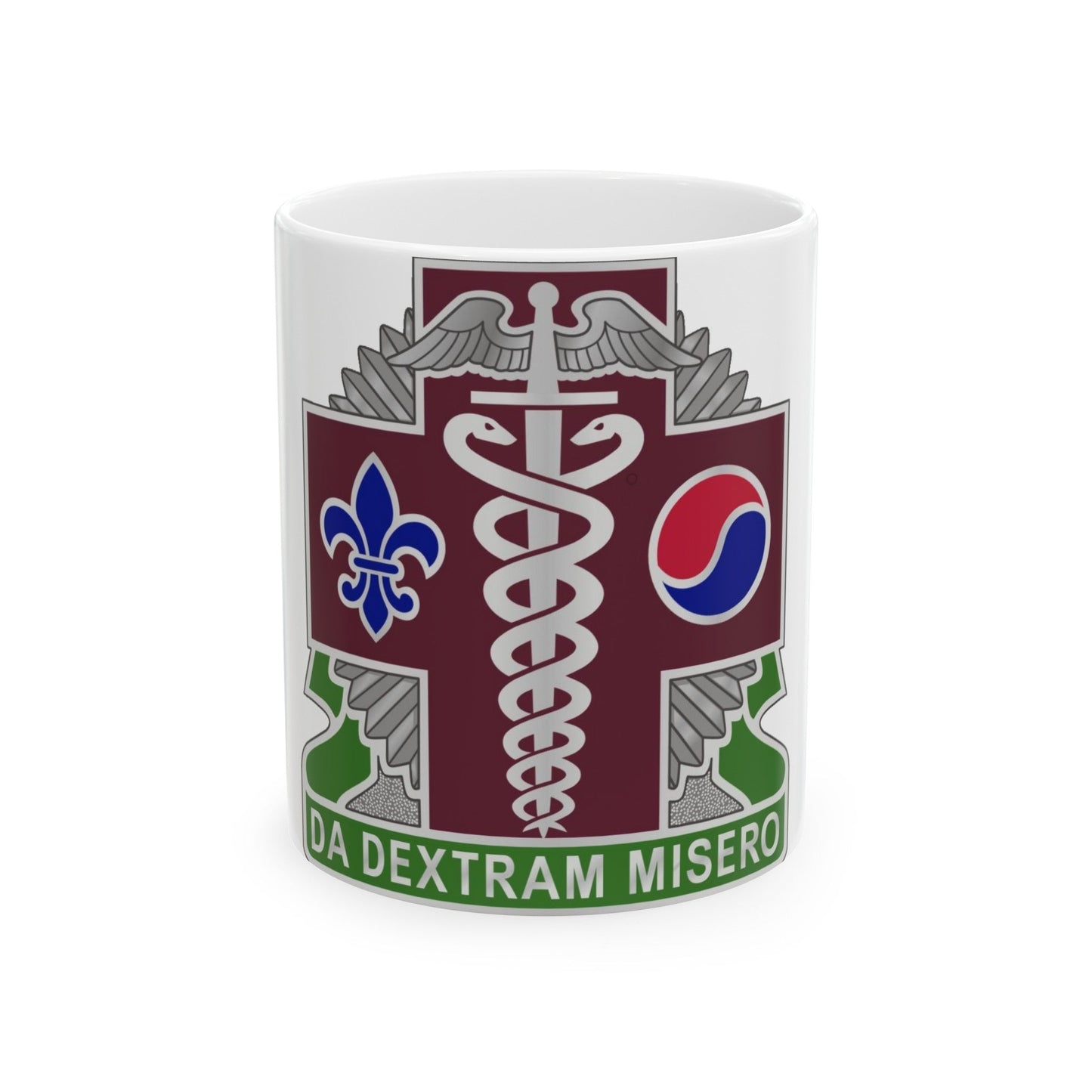 65 Medical Brigade 2 (U.S. Army) White Coffee Mug-11oz-The Sticker Space