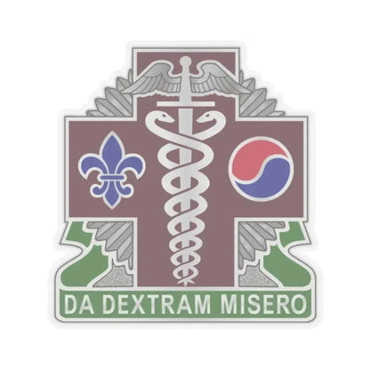 65 Medical Brigade 2 (U.S. Army) STICKER Vinyl Kiss-Cut Decal 2 Inch Transparent - The Sticker Space