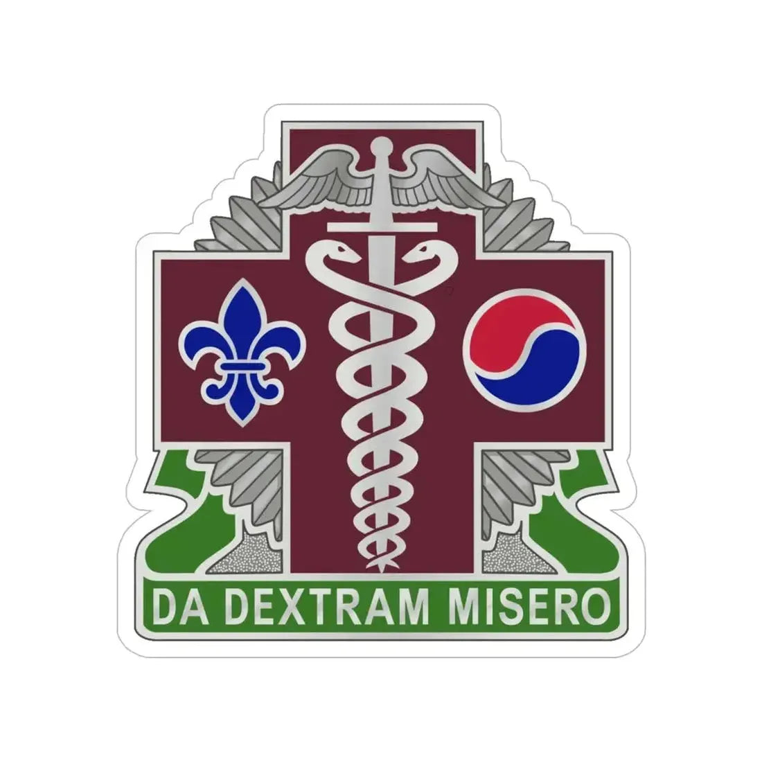 65 Medical Brigade 2 (U.S. Army) Transparent STICKER Die-Cut Vinyl Decal - The Sticker Space