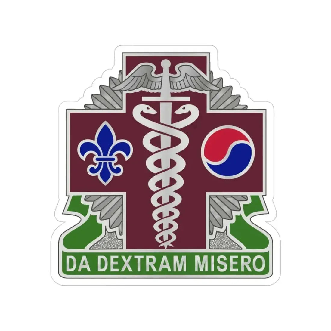 65 Medical Brigade 2 (U.S. Army) Transparent STICKER Die-Cut Vinyl Decal - The Sticker Space