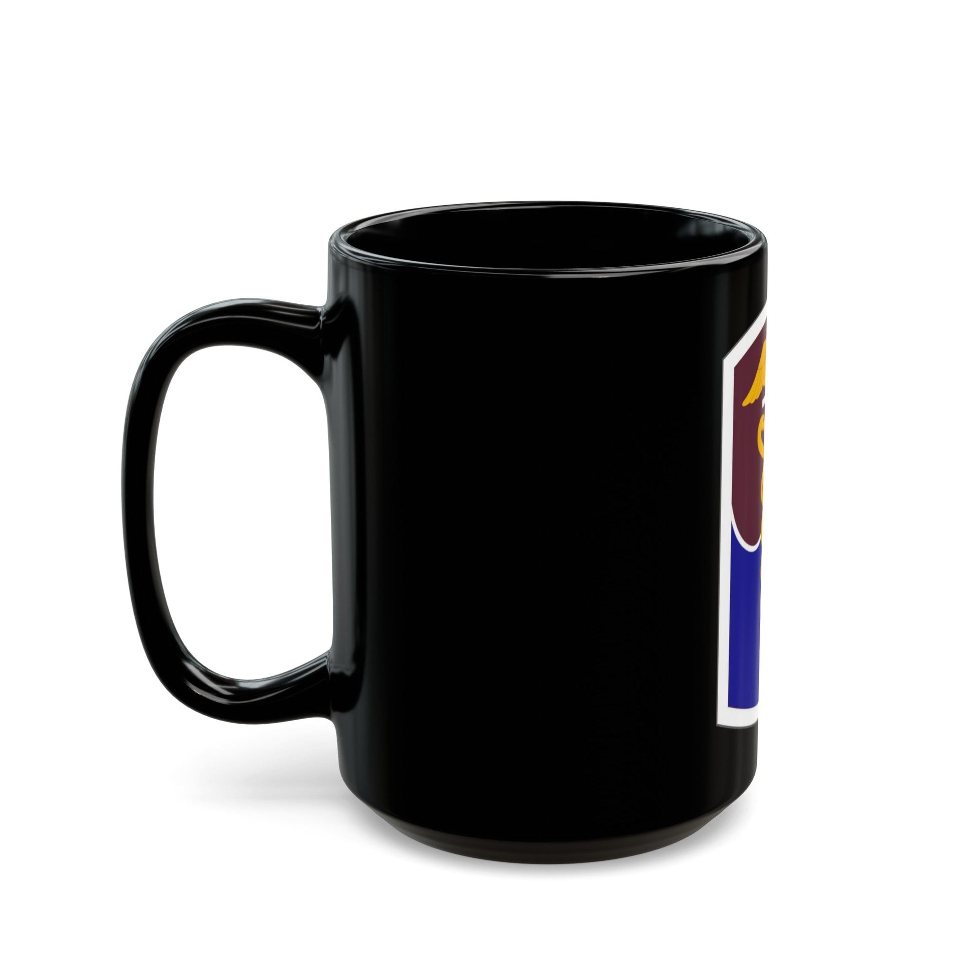 65 Medical Brigade (U.S. Army) Black Coffee Mug-The Sticker Space