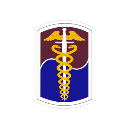 65 Medical Brigade (U.S. Army) REVERSE PRINT Transparent STICKER-5" × 5"-The Sticker Space