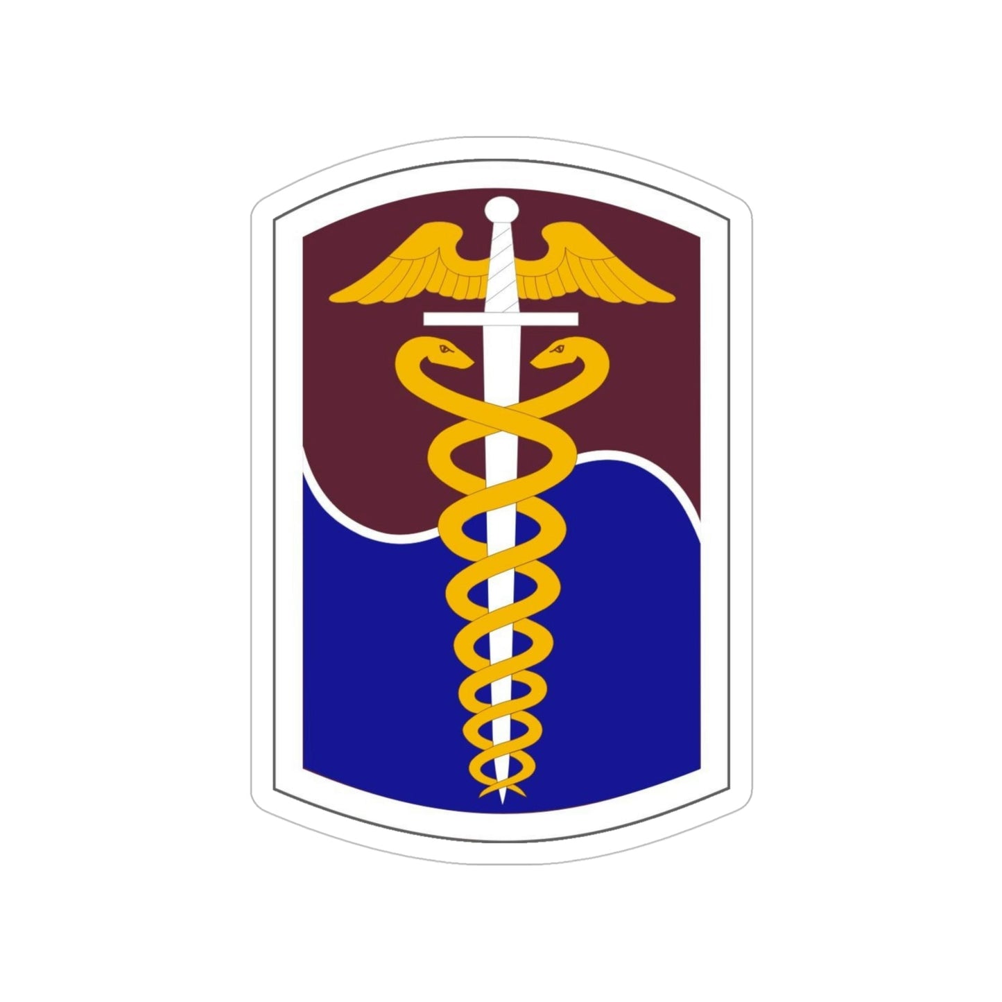 65 Medical Brigade (U.S. Army) Transparent STICKER Die-Cut Vinyl Decal-5 Inch-The Sticker Space