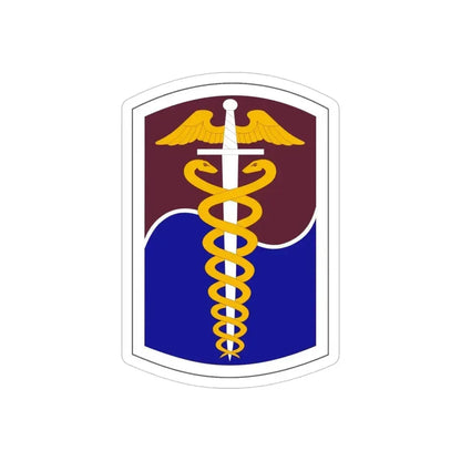 65 Medical Brigade (U.S. Army) REVERSE PRINT Transparent Die-Cut STICKER - The Sticker Space