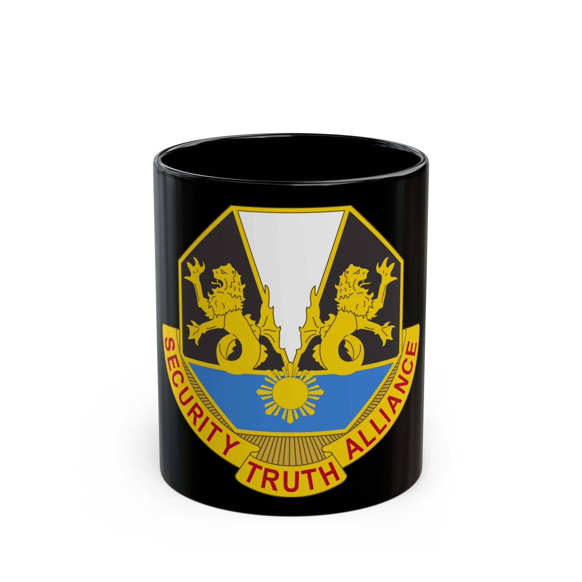 650 Military Intelligence Group 2 (U.S. Army) Black Coffee Mug-11oz-The Sticker Space