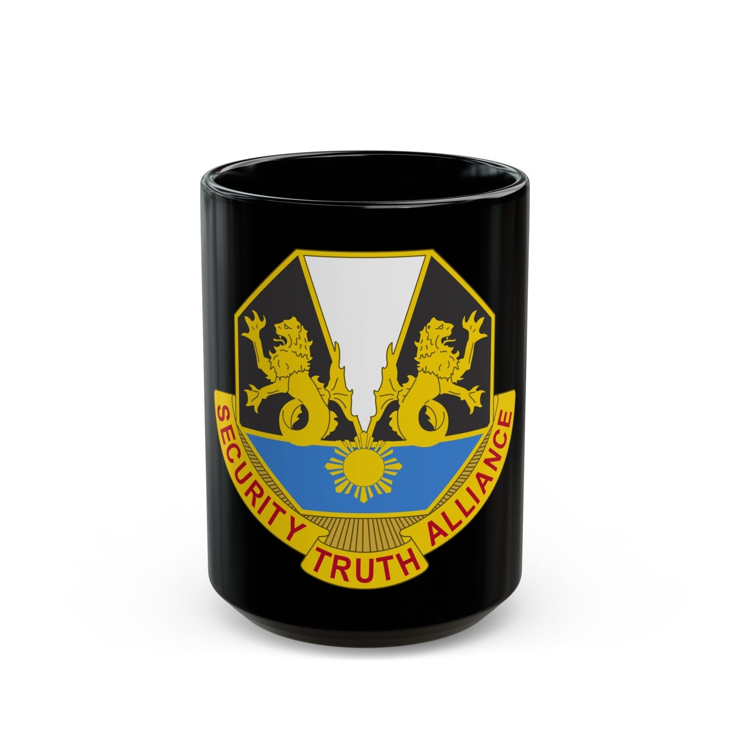 650 Military Intelligence Group 2 (U.S. Army) Black Coffee Mug-15oz-The Sticker Space