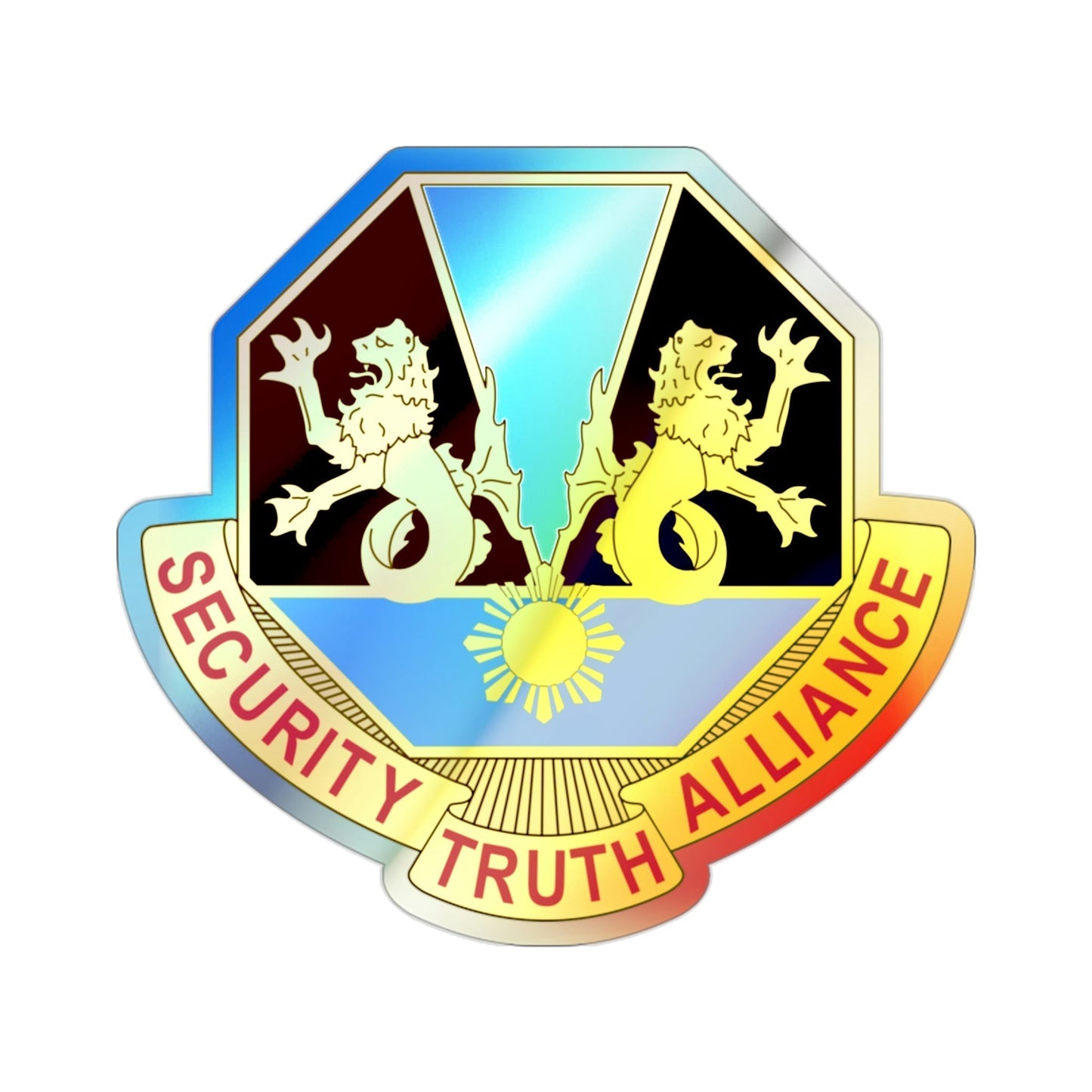 650 Military Intelligence Group 2 (U.S. Army) Holographic STICKER Die-Cut Vinyl Decal-2 Inch-The Sticker Space