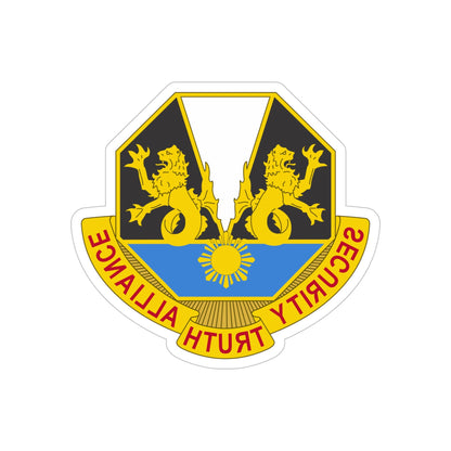 650 Military Intelligence Group 2 (U.S. Army) REVERSE PRINT Transparent STICKER-6" × 6"-The Sticker Space