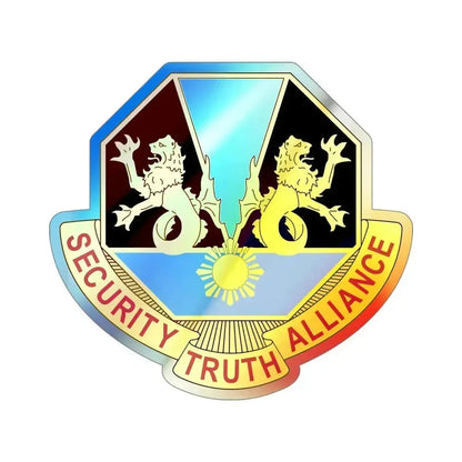 650 Military Intelligence Group 2 (U.S. Army) Holographic STICKER Die-Cut Vinyl Decal 4 Inch Holographic - The Sticker Space