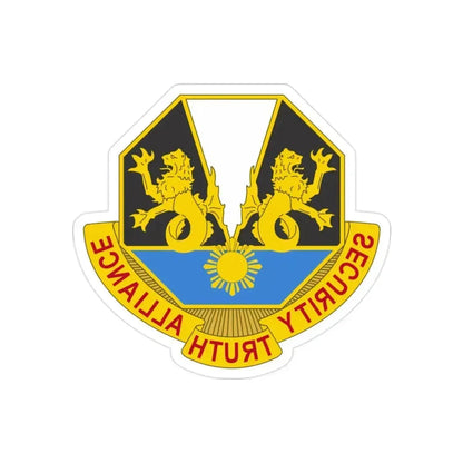 650 Military Intelligence Group 2 (U.S. Army) REVERSE PRINT Transparent Die-Cut STICKER 2 Inch Die-Cut Transparent - The Sticker Space