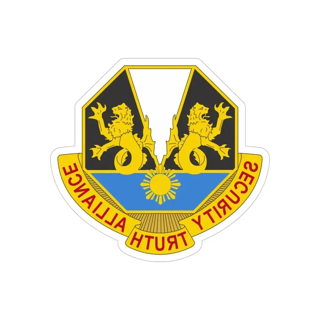 650 Military Intelligence Group 2 (U.S. Army) REVERSE PRINT Transparent Die-Cut STICKER - The Sticker Space