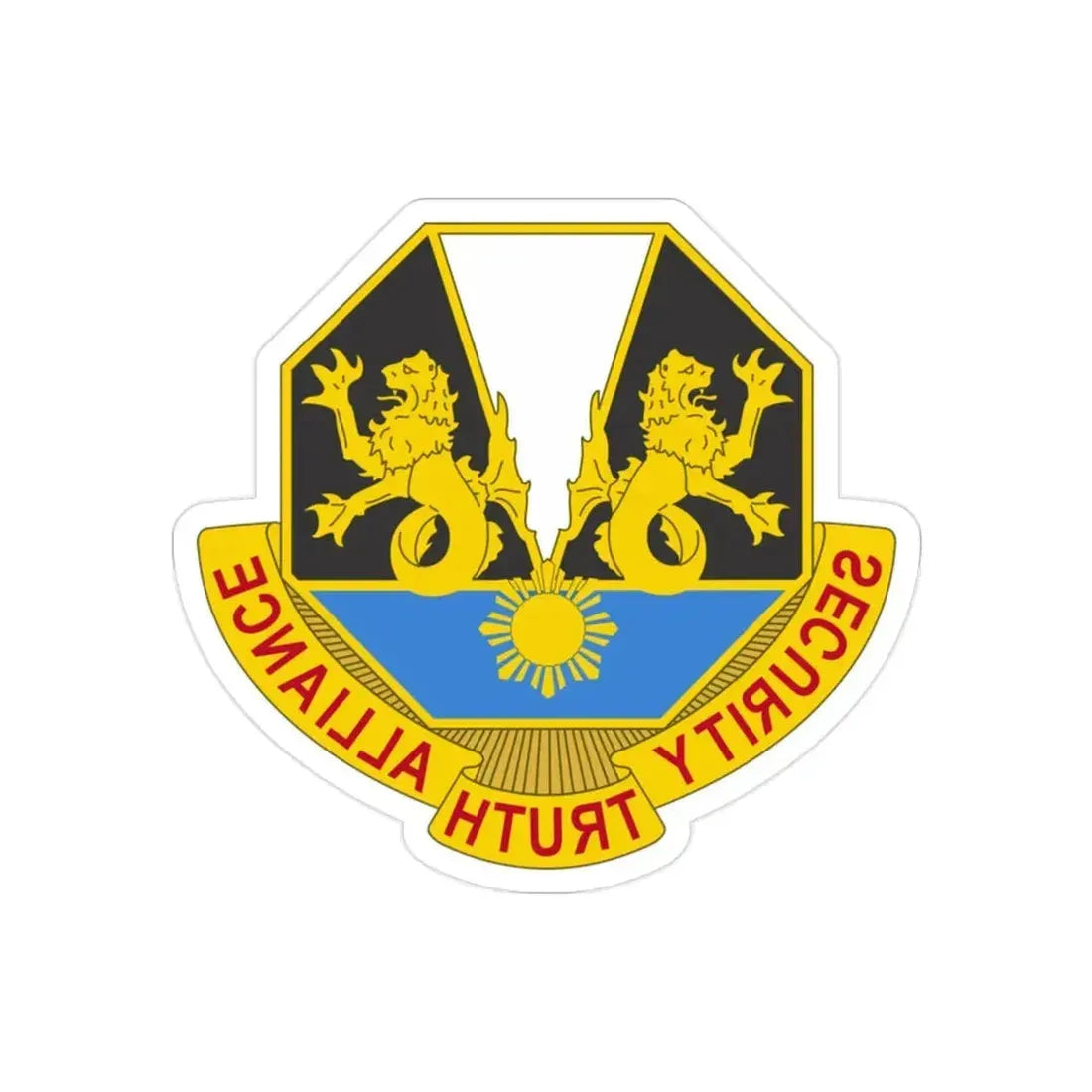 650 Military Intelligence Group 2 (U.S. Army) REVERSE PRINT Transparent Die-Cut STICKER - The Sticker Space