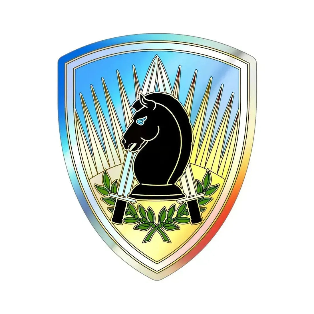 650 Military Intelligence Group 3 (U.S. Army) Holographic STICKER Die-Cut Vinyl Decal 6 Inch Holographic - The Sticker Space