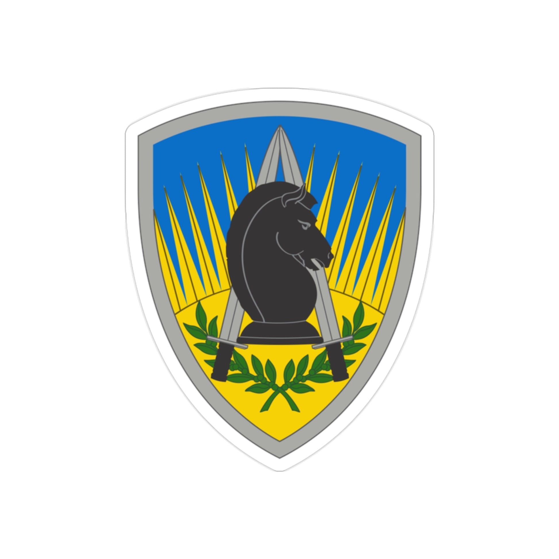 650 Military Intelligence Group (U.S. Army) REVERSE PRINT Transparent STICKER-2" × 2"-The Sticker Space