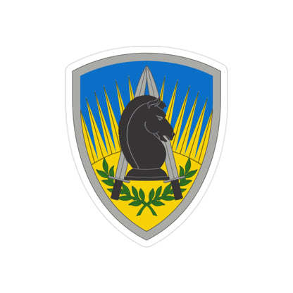 650 Military Intelligence Group (U.S. Army) REVERSE PRINT Transparent STICKER-2" × 2"-The Sticker Space